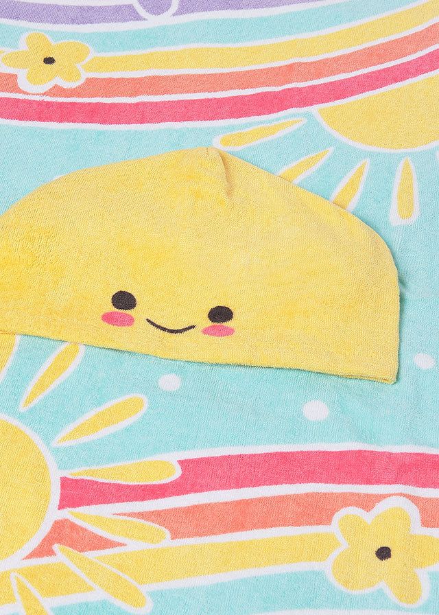 Asciugamano mare con cappuccio neonato Mayoral Newborn Arcobaleno Mayoral