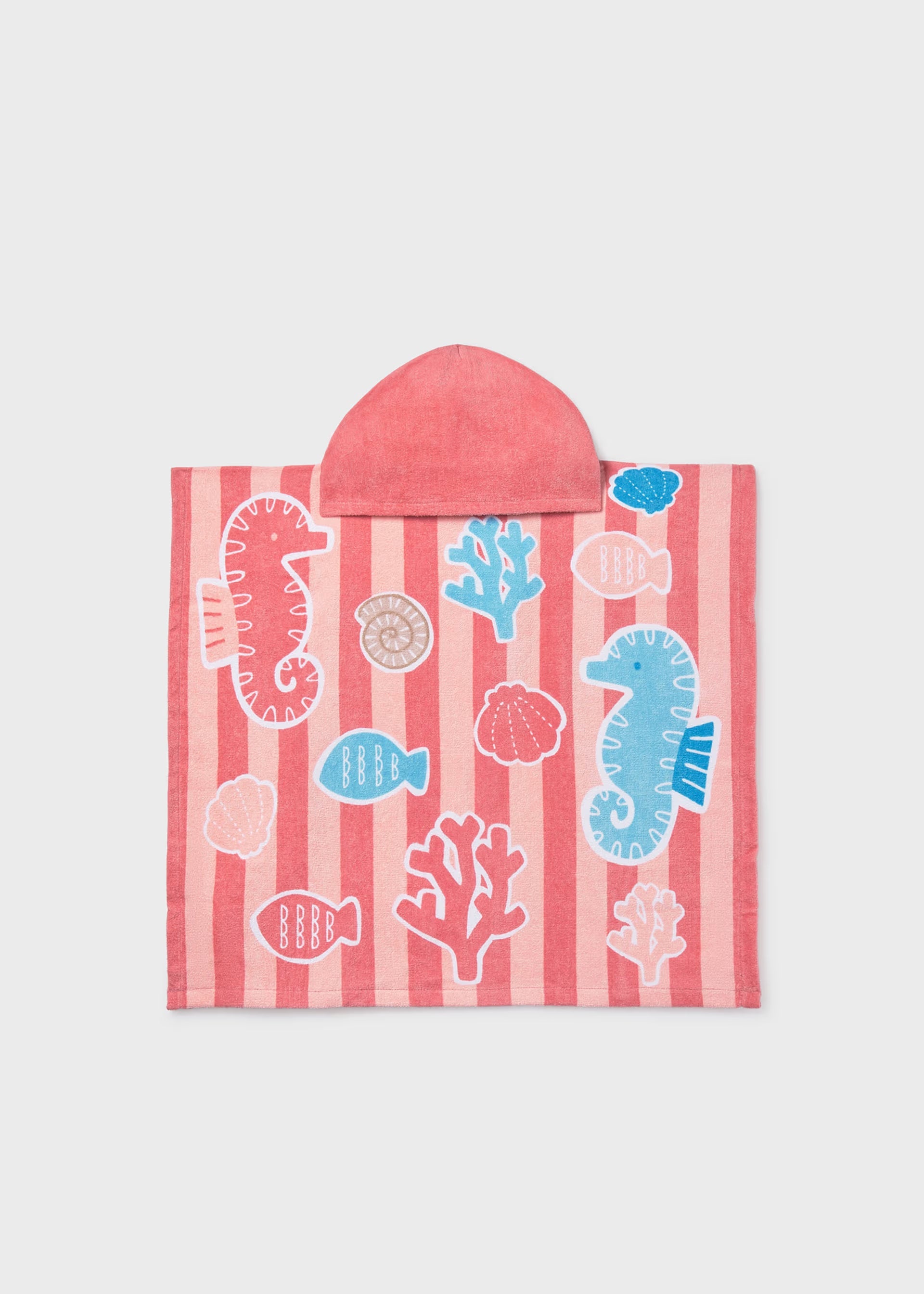 Asciugamano mare con cappuccio neonato Mayoral Newborn Marino terracotta Mayoral