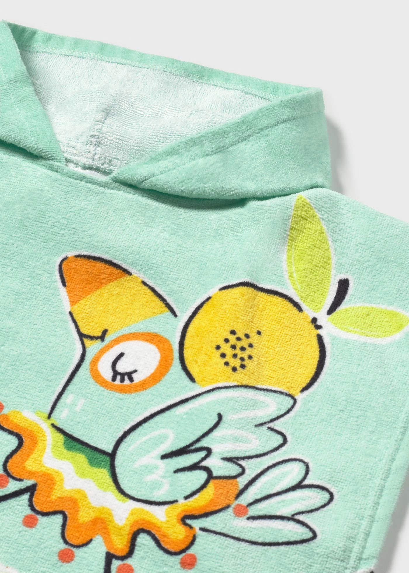 Asciugamano poncho con cappuccio 100% Cotone neonata Mayoral acqua frutta Mayoral