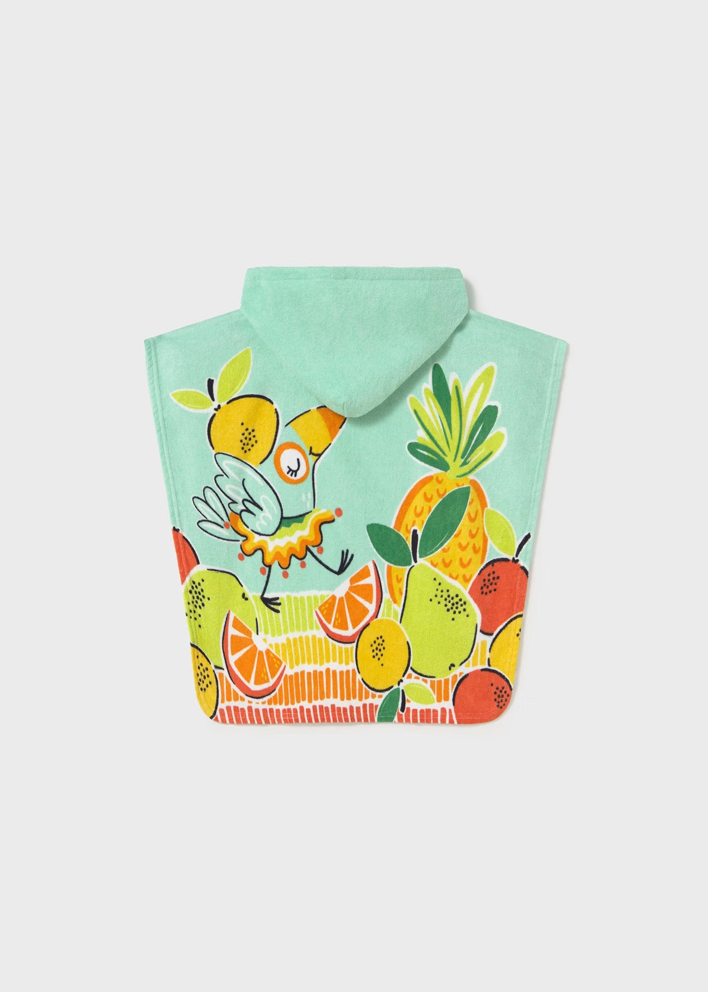 Asciugamano poncho con cappuccio 100% Cotone neonata Mayoral acqua frutta Mayoral