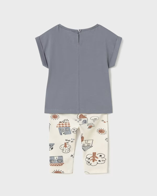 Completo leggings e maglietta neonata Mayoral gatto Mayoral Grigio
