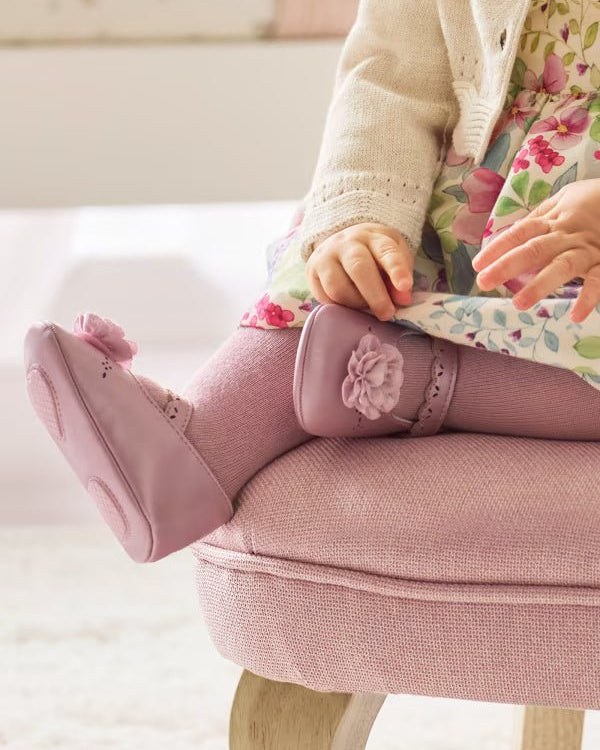Ballerine fiore neonata Mayoral Newborn lilla - ErreGiModaBimbo
