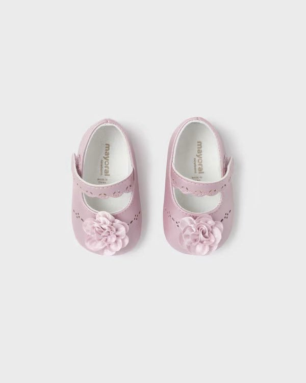 Ballerine fiore neonata Mayoral Newborn lilla - ErreGiModaBimbo