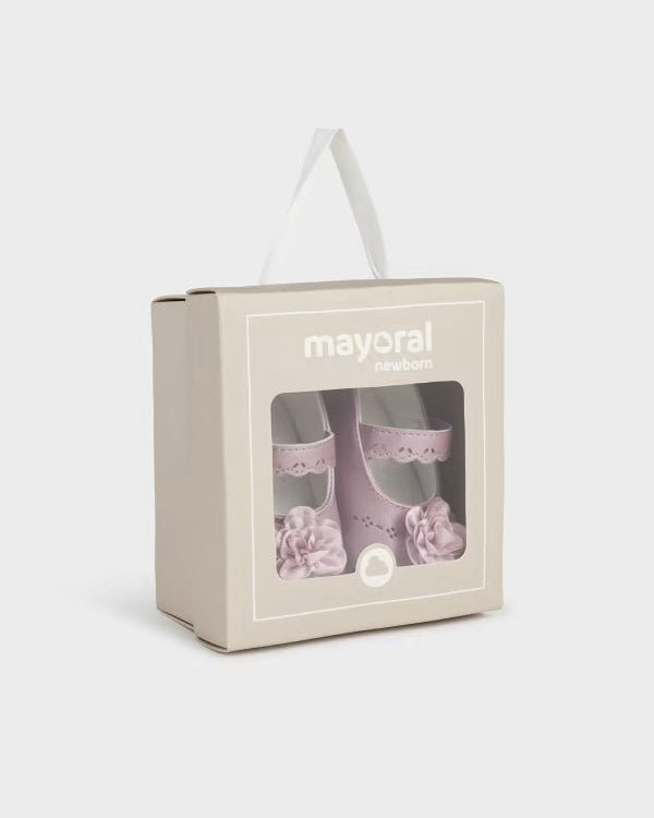 Ballerine fiore neonata Mayoral Newborn lilla - ErreGiModaBimbo