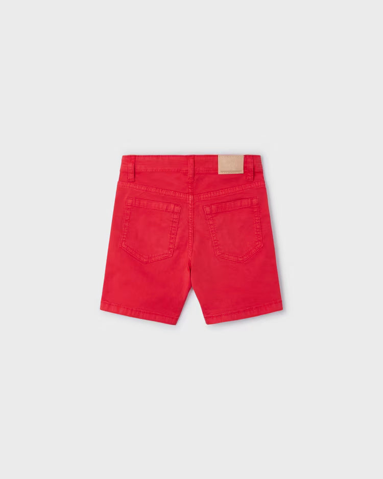 Bermuda in tela fresco cotone bambino Mayoral rosso anguria Mayoral Anguria