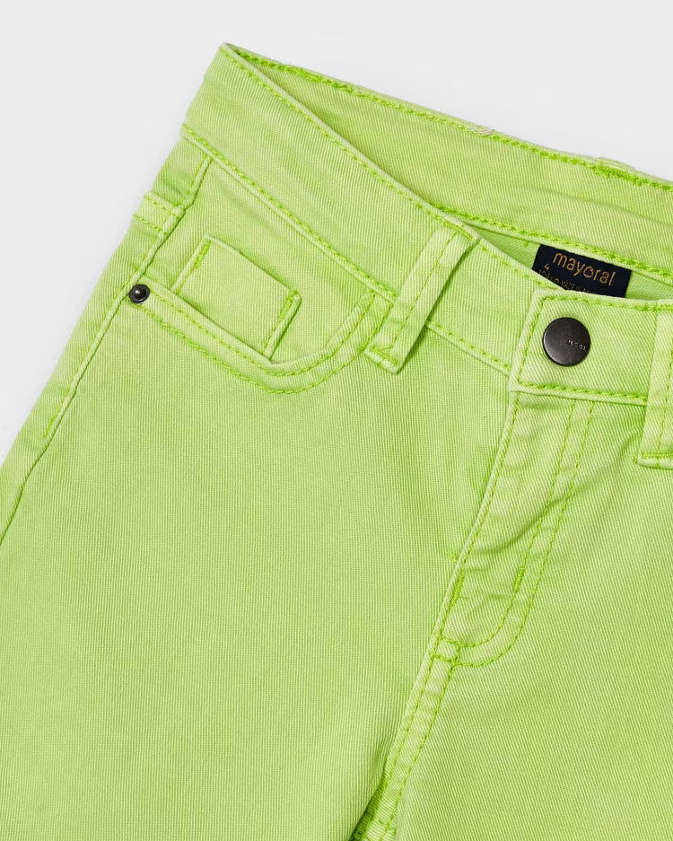 Bermuda twill cotone bambino Mayoral verde kiwi Mayoral Kiwi