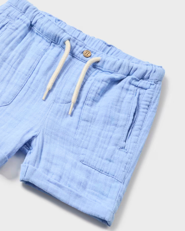 Bermudacoulisse fresco cotone neonato Mayoral celeste Mayoral Celeste