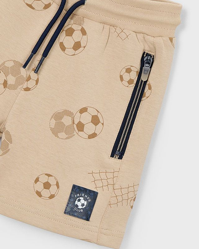 Bermuda sportivi bambino Mayoral beige con cerniere Mayoral 2 Anni 92cm