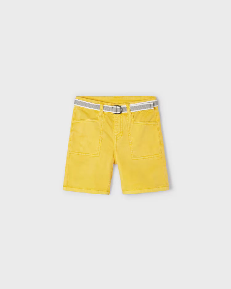 Bermuda con cintura freco cotone bambino Mayoral giallo Mayoral Giallo