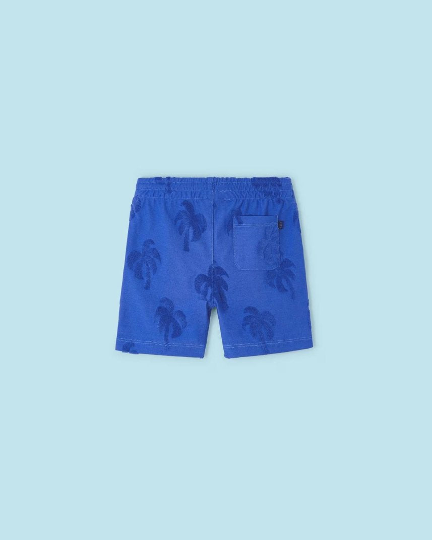 Bermuda coulisse bambino Mayoral blu Palme bassorilievo Mayoral Blu