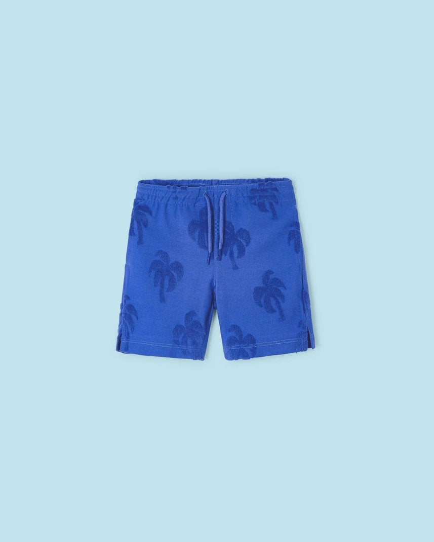 Bermuda coulisse bambino Mayoral blu Palme bassorilievo Mayoral Blu