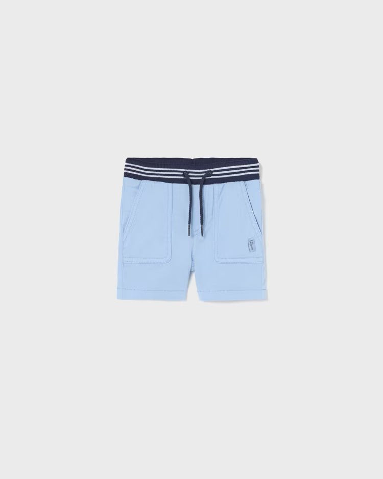 Bermuda coulisse twill neonato Mayoral celeste - ErreGiModaBimbo