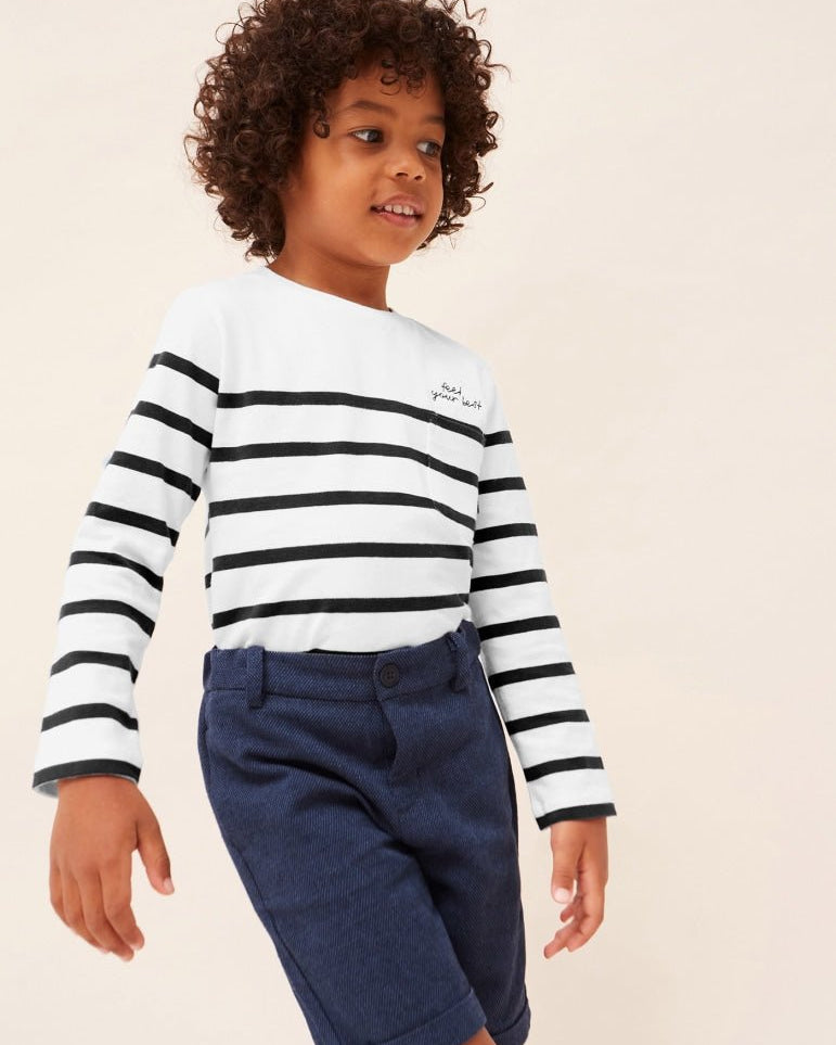 Bermuda elegante chino tailoring blu bambino Mayoral - ErreGiModaBimbo