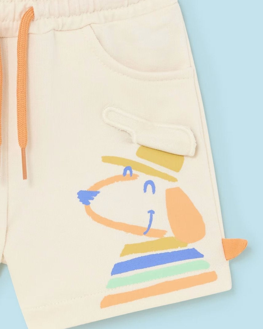 Bermuda interattivo neonato Mayoral beige Dogs Mayoral Beige