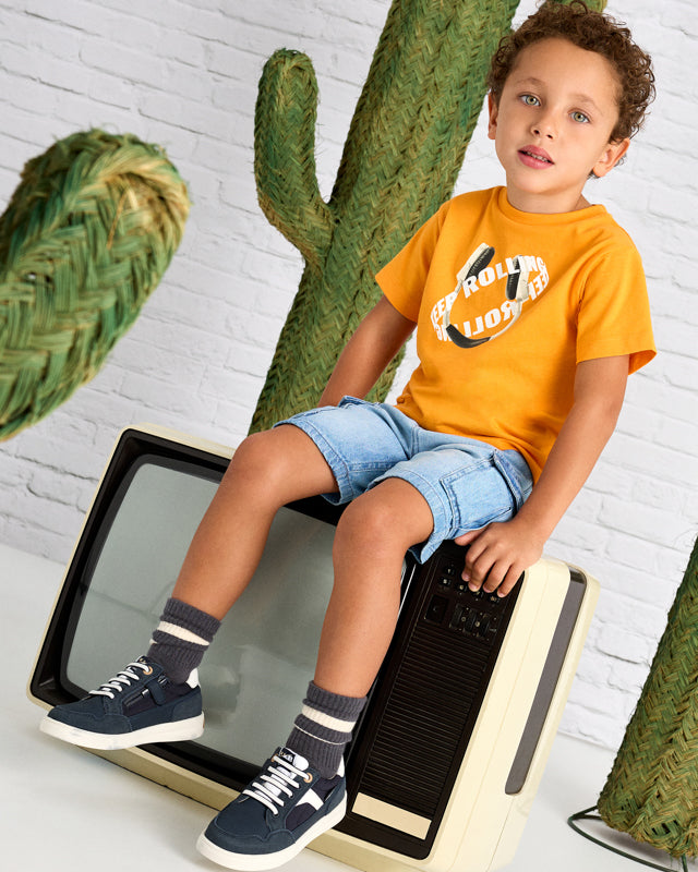 Bermuda jeans cargo bambino Mayoral chiaro Mayoral Azzurro