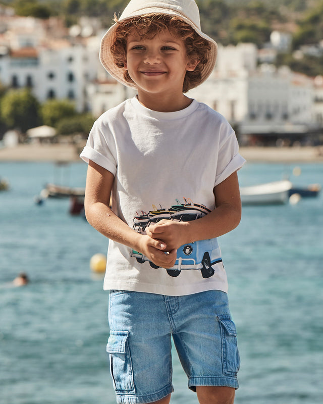 Bermuda jeans cargo bambino Mayoral chiaro Mayoral Azzurro