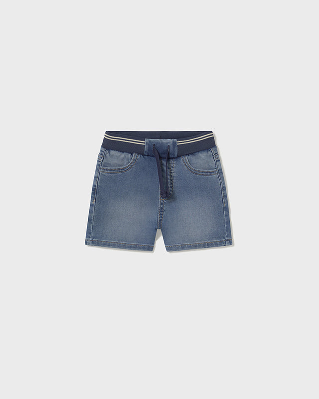 Bermuda jeans vita elasticizzata neonato Mayoral blu medio Mayoral Blu