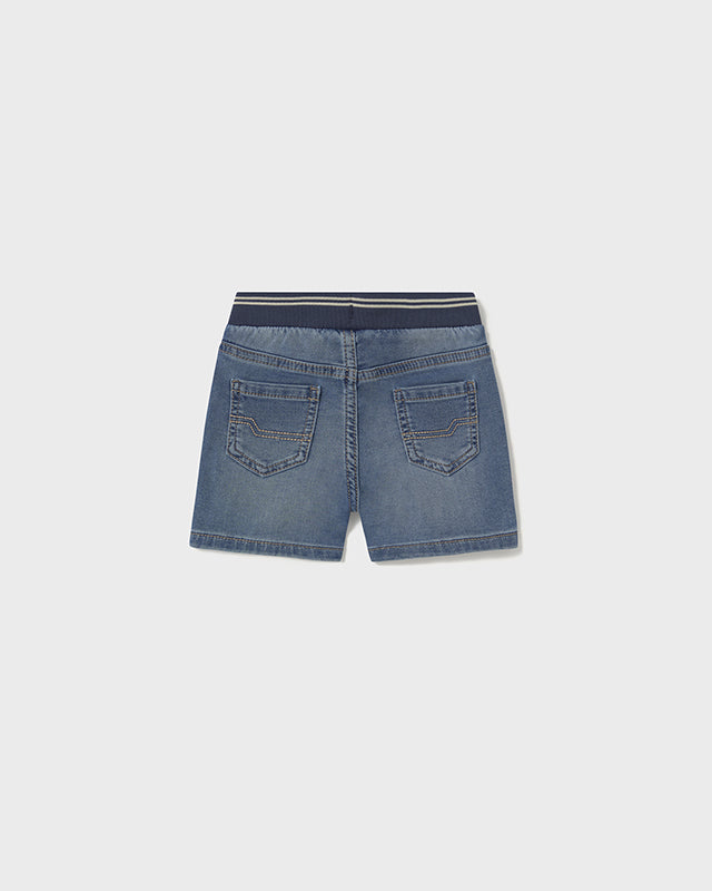 Bermuda jeans vita elasticizzata neonato Mayoral blu medio Mayoral Blu