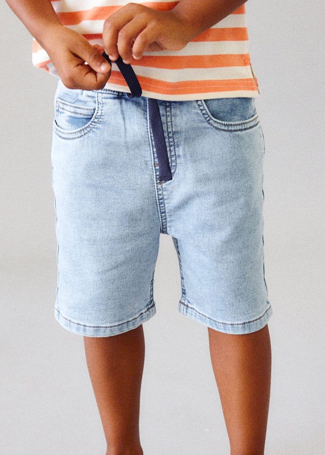 Bermuda Jogger Jeans Bambino Mayoral - Blu Chiaro Mayoral 2 Anni 92cm