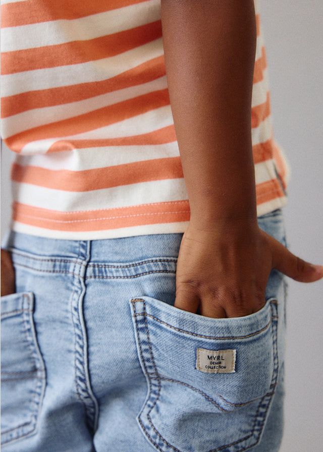 Bermuda Jogger Jeans Bambino Mayoral - Blu Chiaro Mayoral 2 Anni 92cm
