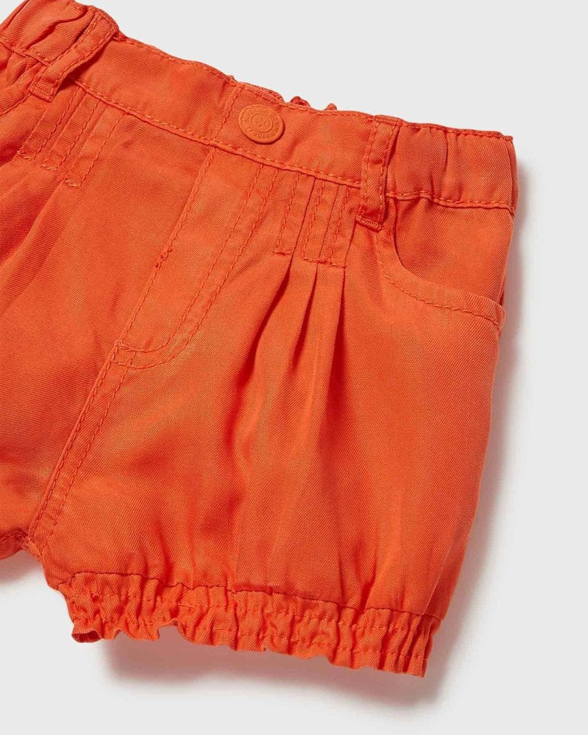 Bermuda neonata Mayoral Lyocell Tencel™ arancio - ErreGiModaBimbo