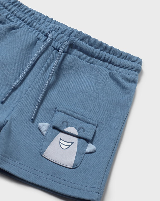 Bermuda neonato Mayoral interattivo Squalo carta da zuchero Mayoral Azzurro