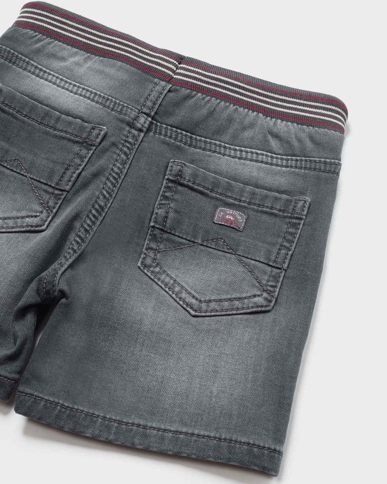 Bermuda neonato Mayoral jeans nero - ErreGiModaBimbo