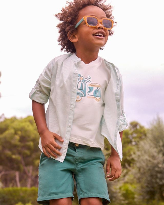 Bermuda bambino lino verde - Mayoral Mayoral 2 Anni 92cm