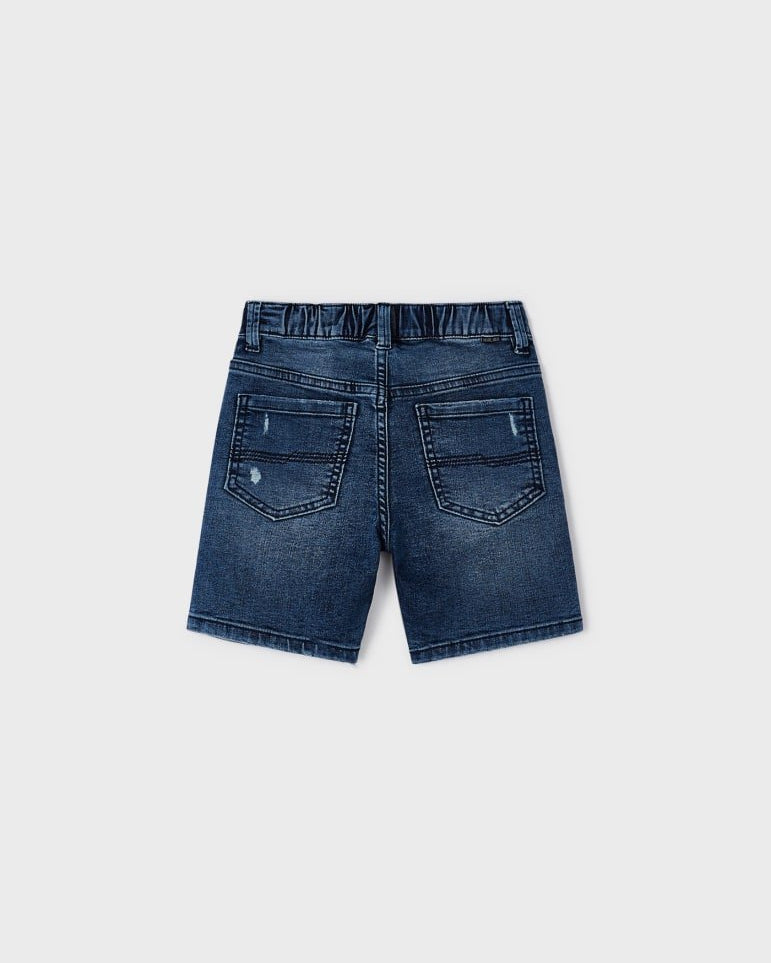 Bermuda soft jeans scuro denim cotone bambino Mayoral - ErreGiModaBimbo