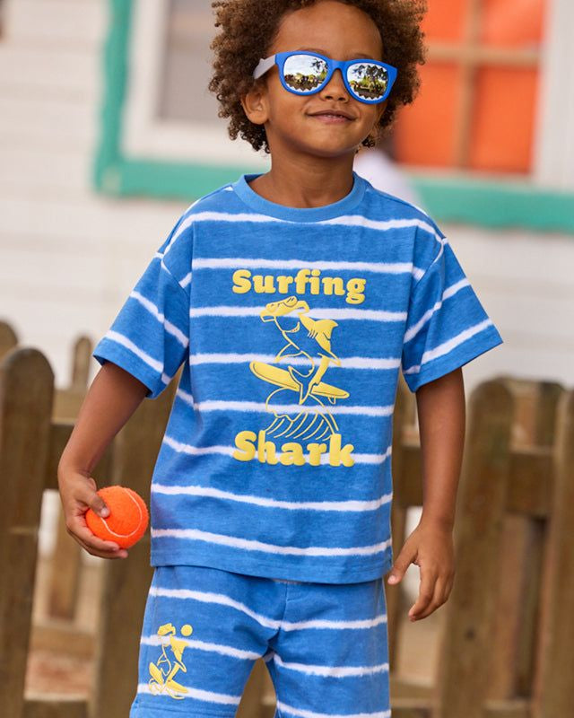 Bermuda bambino blu Surfing Mayoral con stampa a righe Mayoral 2 Anni 92cm