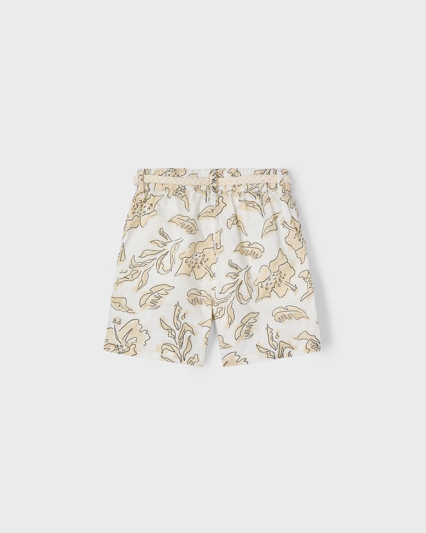 Bermuda stampato bambino Mayoral beige fantasia con cintura Mayoral Beige