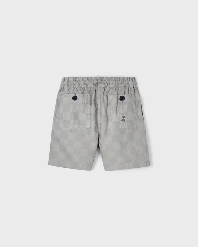 Bermuda coulisse bambino Mayoral stampa grigio scacchi Mayoral Grigio