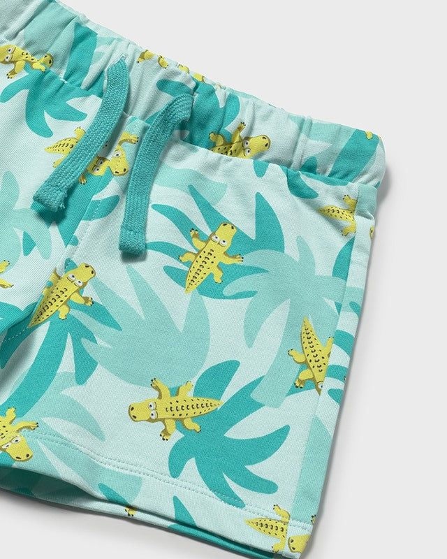 Bermuda neonato Mayoral con fantasia palme e coccodrillo Mayoral 6 Mesi 68cm