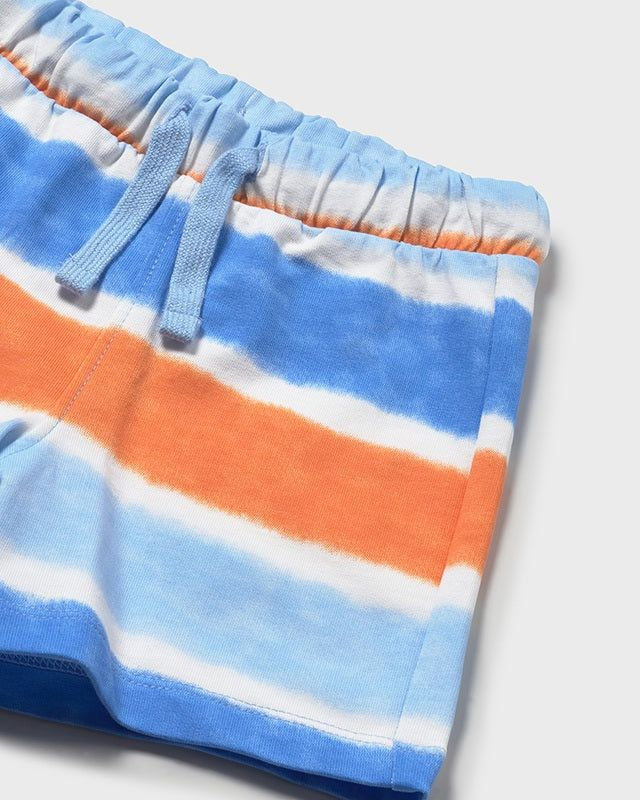Bermuda neonato Mayoral tyedie azzurro e arancio Mayoral 6 Mesi 68cm