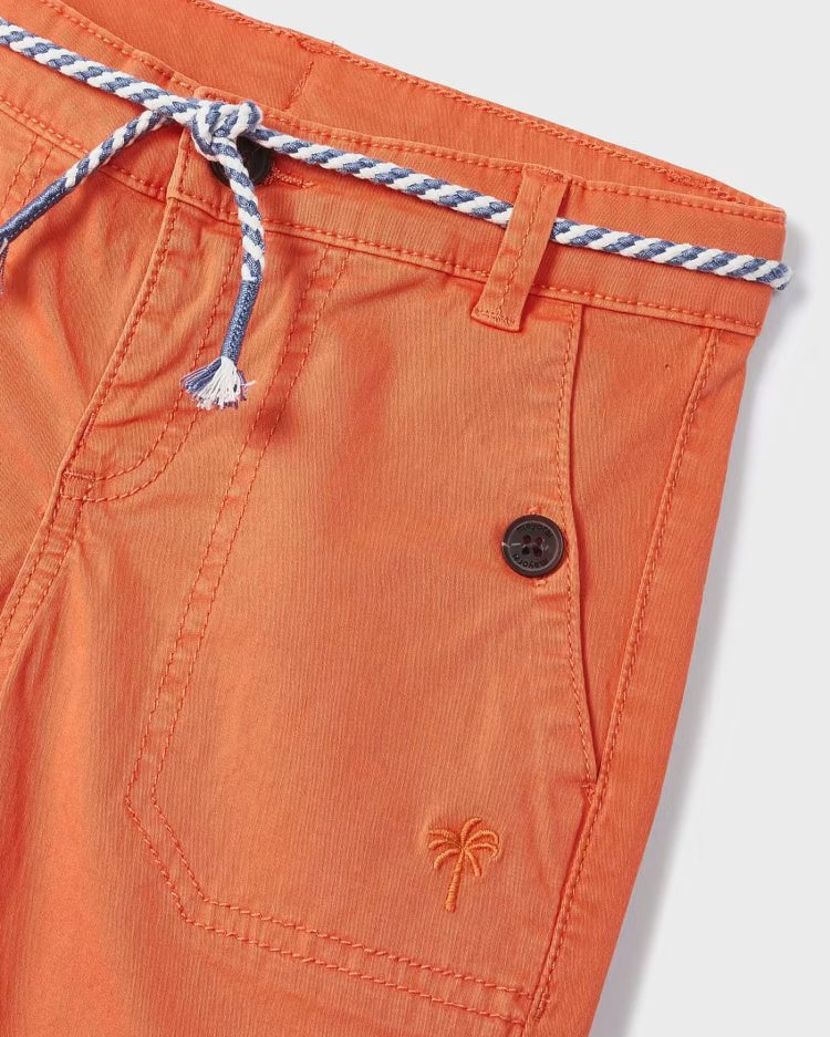 Bermuda vita regolabile cotone bambino Mayoral pompelmo - ErreGiModaBimbo