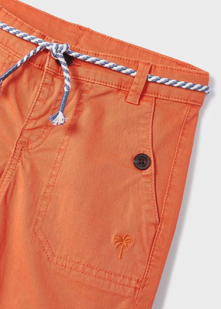Bermuda vita regolabile cotone bambino Mayoral pompelmo - ErreGiModaBimbo