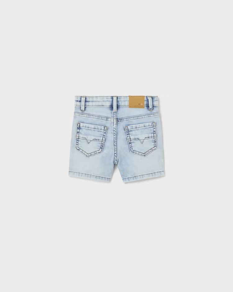 Bermuda vita regolabile cotone neonato Mayoral jeans chiaro - ErreGiModaBimbo