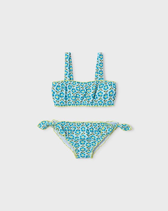 Costume da bagno bambina Mayoral con volant in acqua