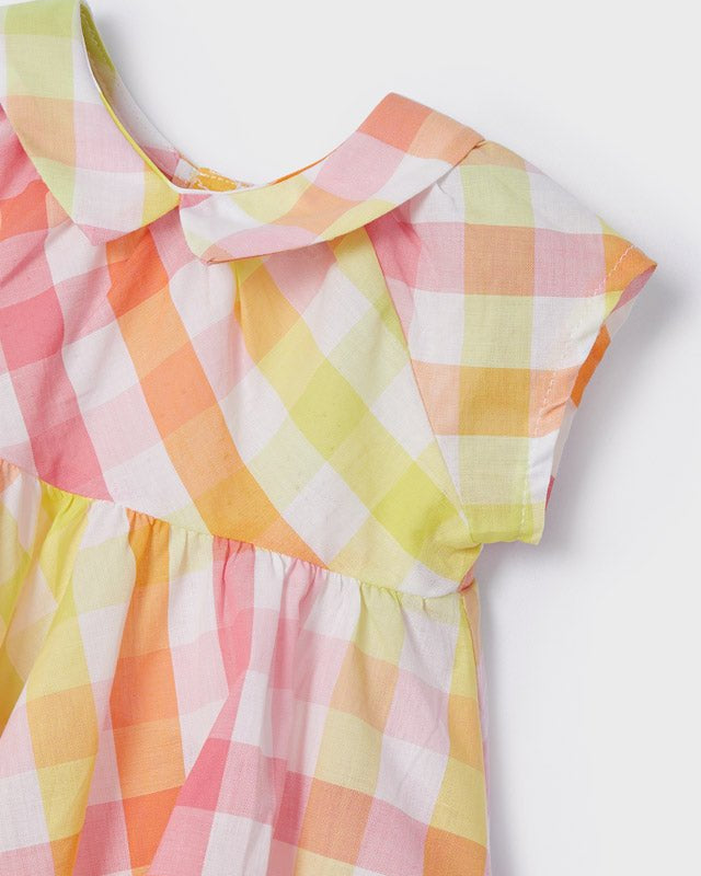 Blusa camicia stampata neonata Mayoral fantasia quadri - ErreGiModaBimbo