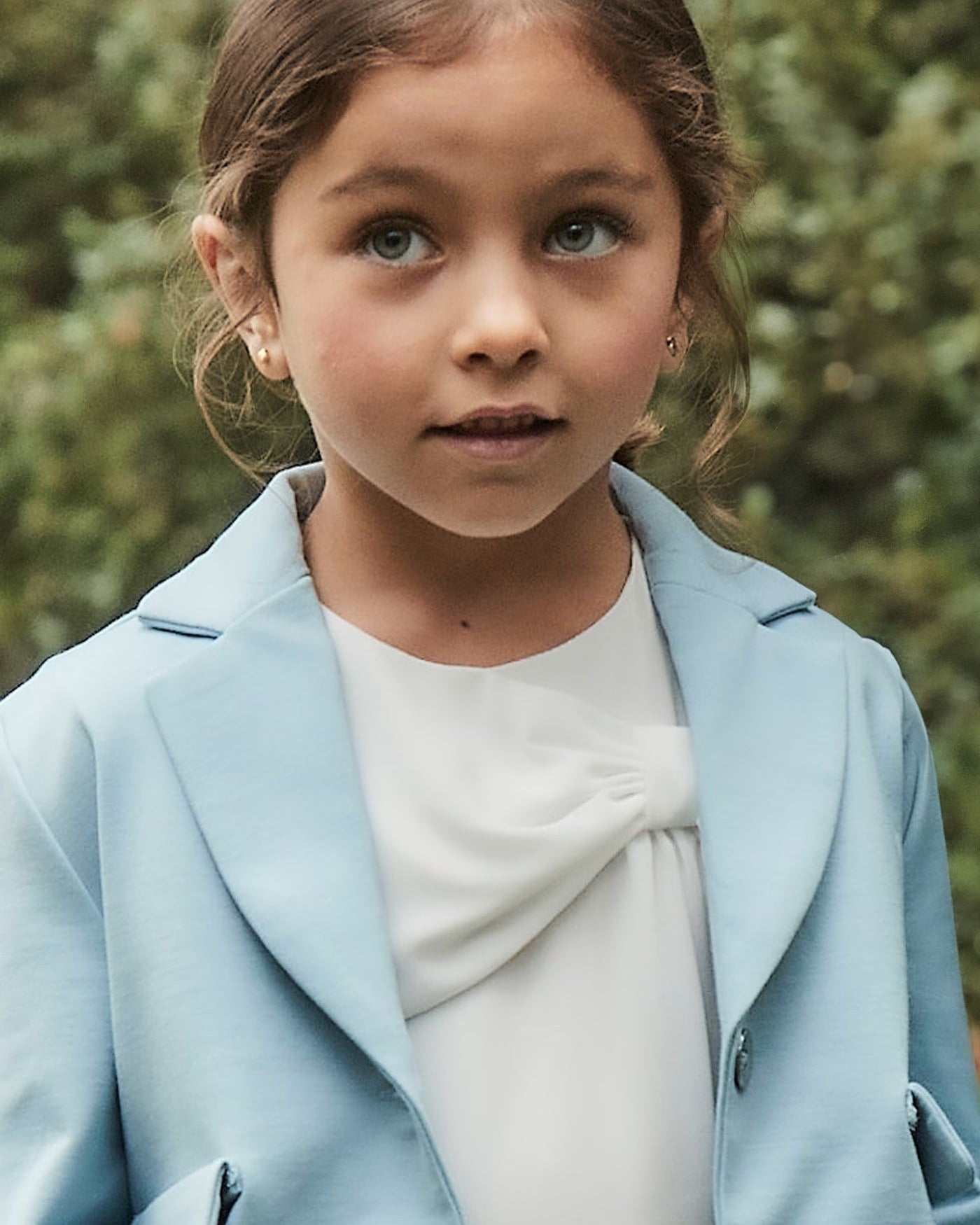 Blusa fiocco bambina Mayoral bianca Mayoral Bianco