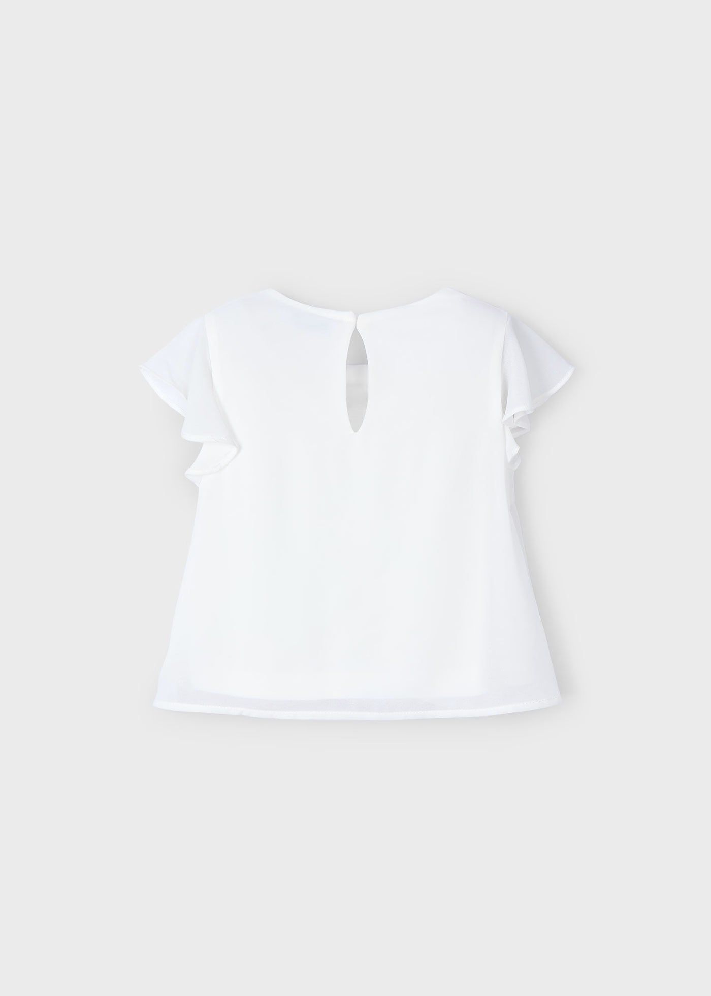 Blusa fiocco bambina Mayoral bianca Mayoral Bianco