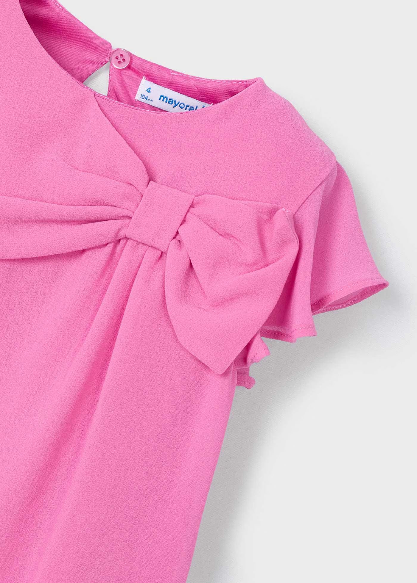 Blusa fiocco bambina Mayoral rosa camelia Mayoral Rosa