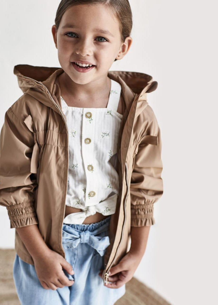 Blusa manica corta bambina Mayoral bianca stampata - ErreGiModaBimbo