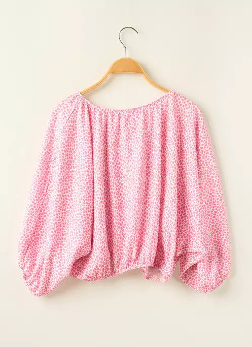 Blusa manica lunga ragazza Mayoral fantasia rosa camelia Mayoral 8 Anni 128cm