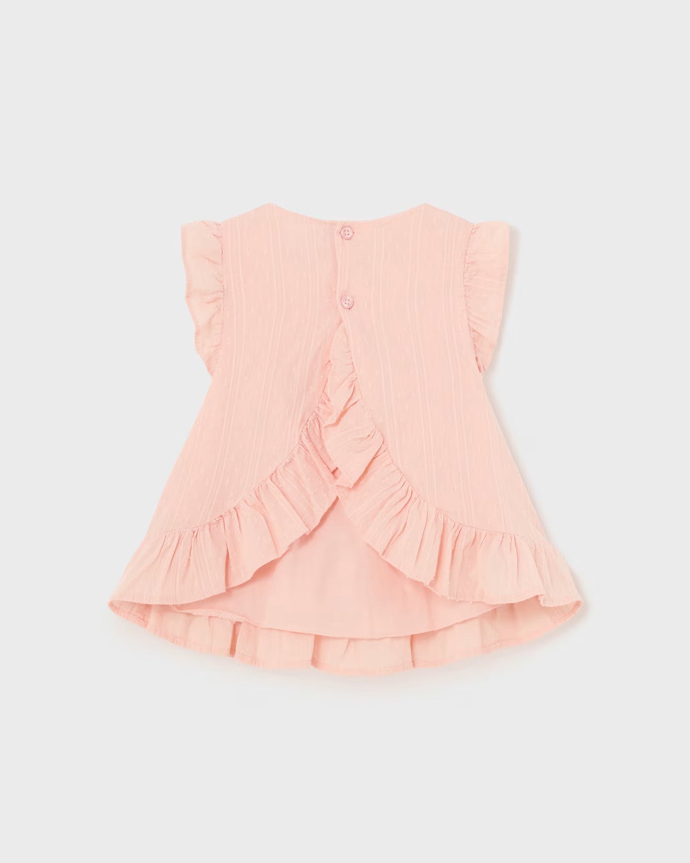 Blusa tessuto strutturata neonata Mayoral rosa pastello Mayoral Rosa