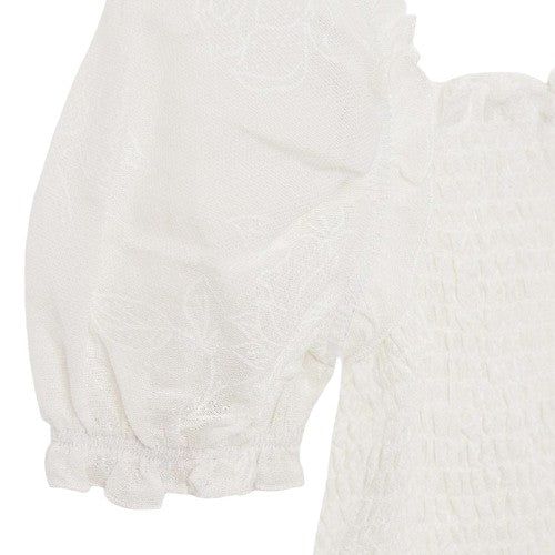 Blusa scollo romi fresco cotone ragazza Mayoral panna Mayoral 8 Anni 128cm