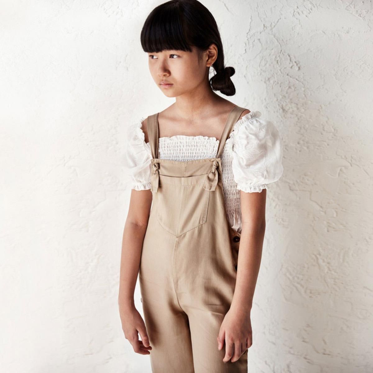 Blusa scollo romi fresco cotone ragazza Mayoral panna Mayoral 8 Anni 128cm