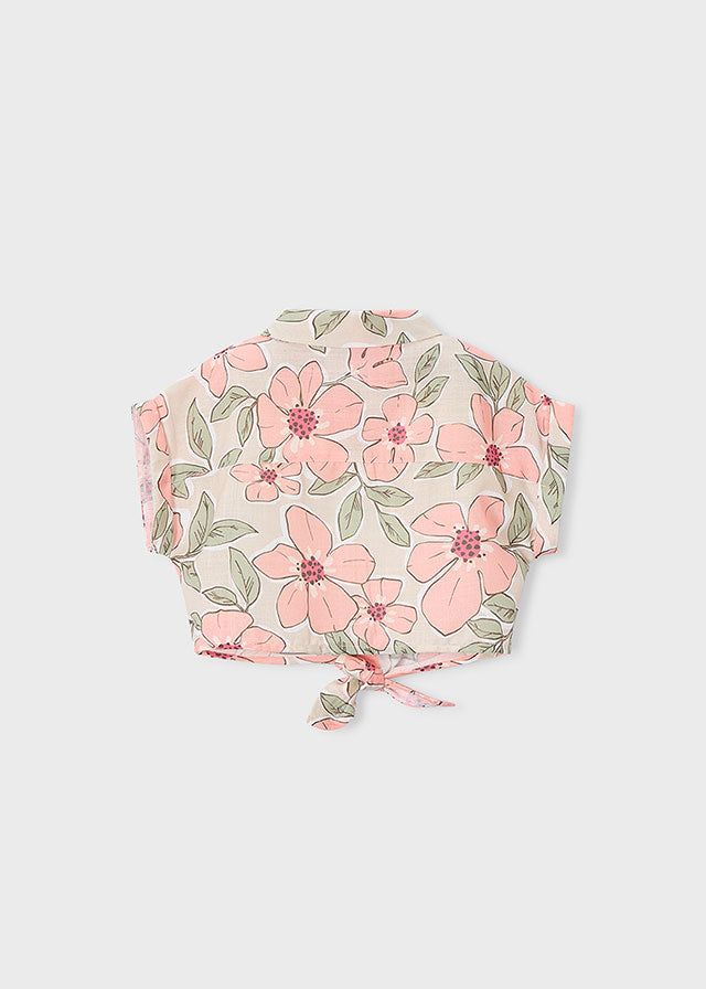 Blusa bambina Mayoral con top mandarina floreale Mayoral 2 Anni 92cm
