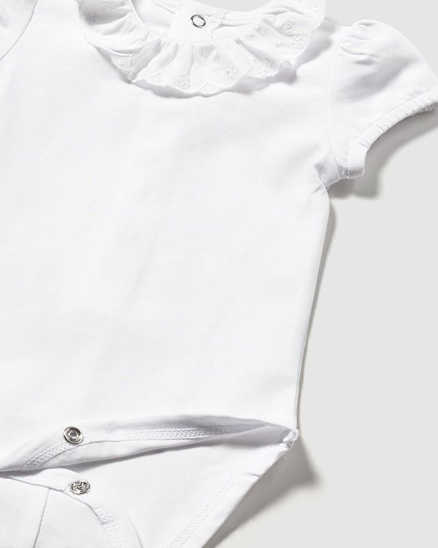 Body neonata Mayoral con colletto volant bianco Mayoral 0-1 Mesi 55cm