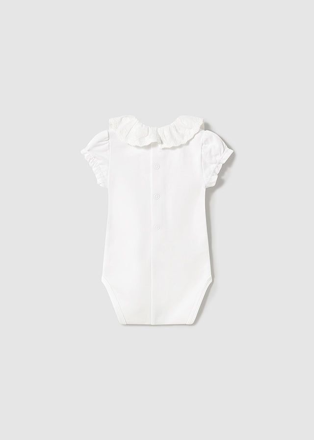 Body colletto volant neonata Mayoral Newborn bianco Mayoral Bianco